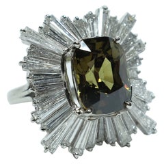 5.84 Carat Demantoid Garnet "Ballerina Ring"