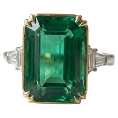 AGL Certified 13.35-carat natural Zambian emerald Ring