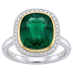 GRS Certified 6 Carat Emerald Ring Made-to-Order