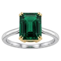 GRS Certified 6 Carat Emerald Ring Made-to-Order