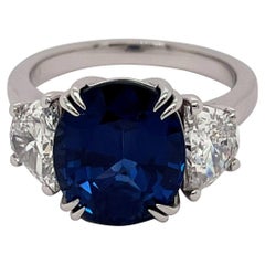 GRS Certified 6.07 Carat Sapphire Gemstone Non-Heated Fashion Ring