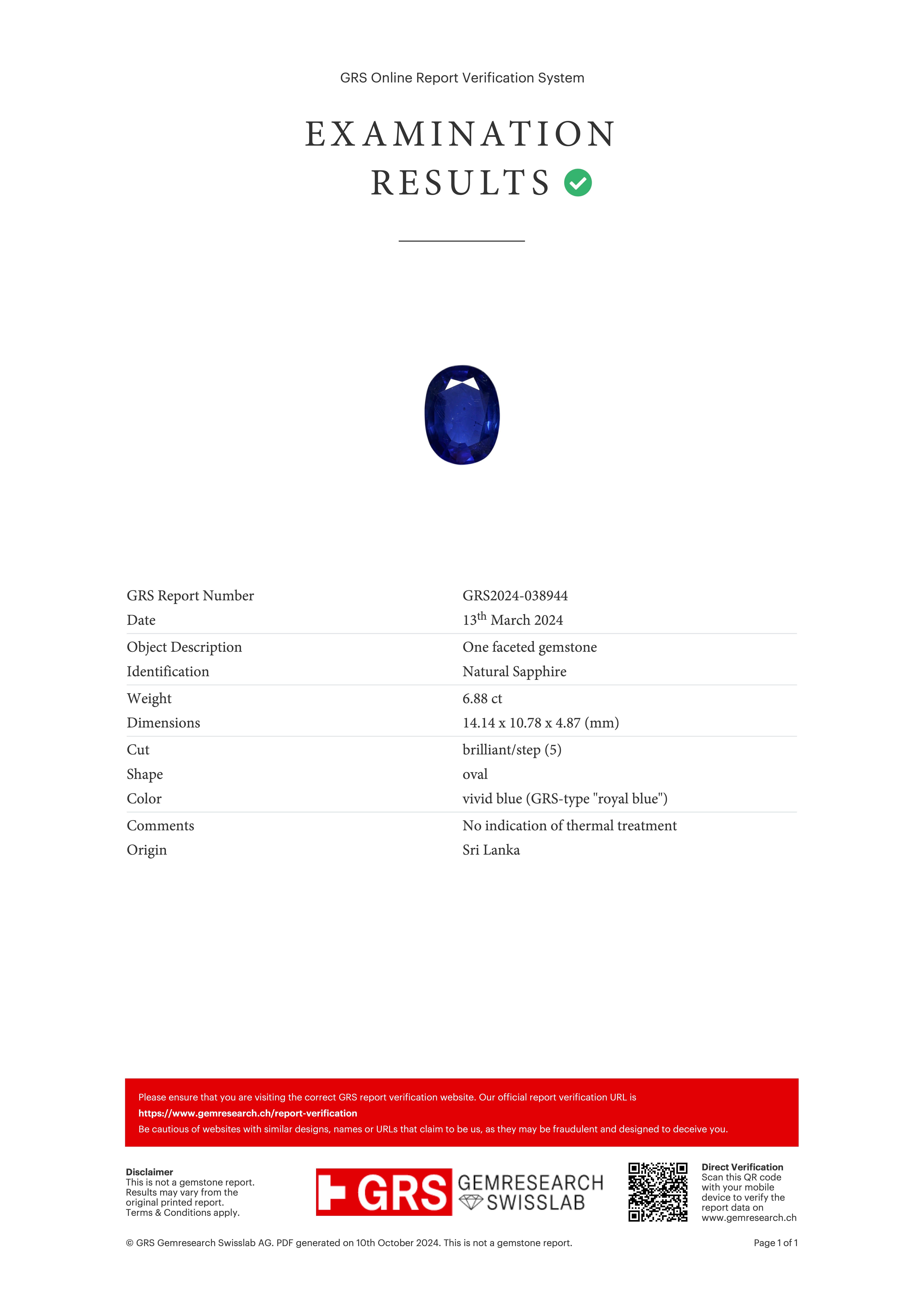 Anello in platino con zaffiro blu reale di Ceylon e diamante trilione certificato GRS da 6,88 carati

Questo squisito anello, che emana un'eleganza senza tempo, mette in mostra uno zaffiro Ceylon Royal Blue da 6,88 carati dalla vivida tonalità blu,