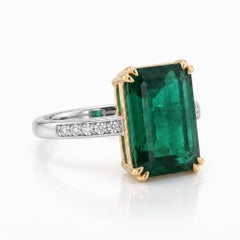 GRS Certified 7 Carat Emerald Made-to-Order Ring