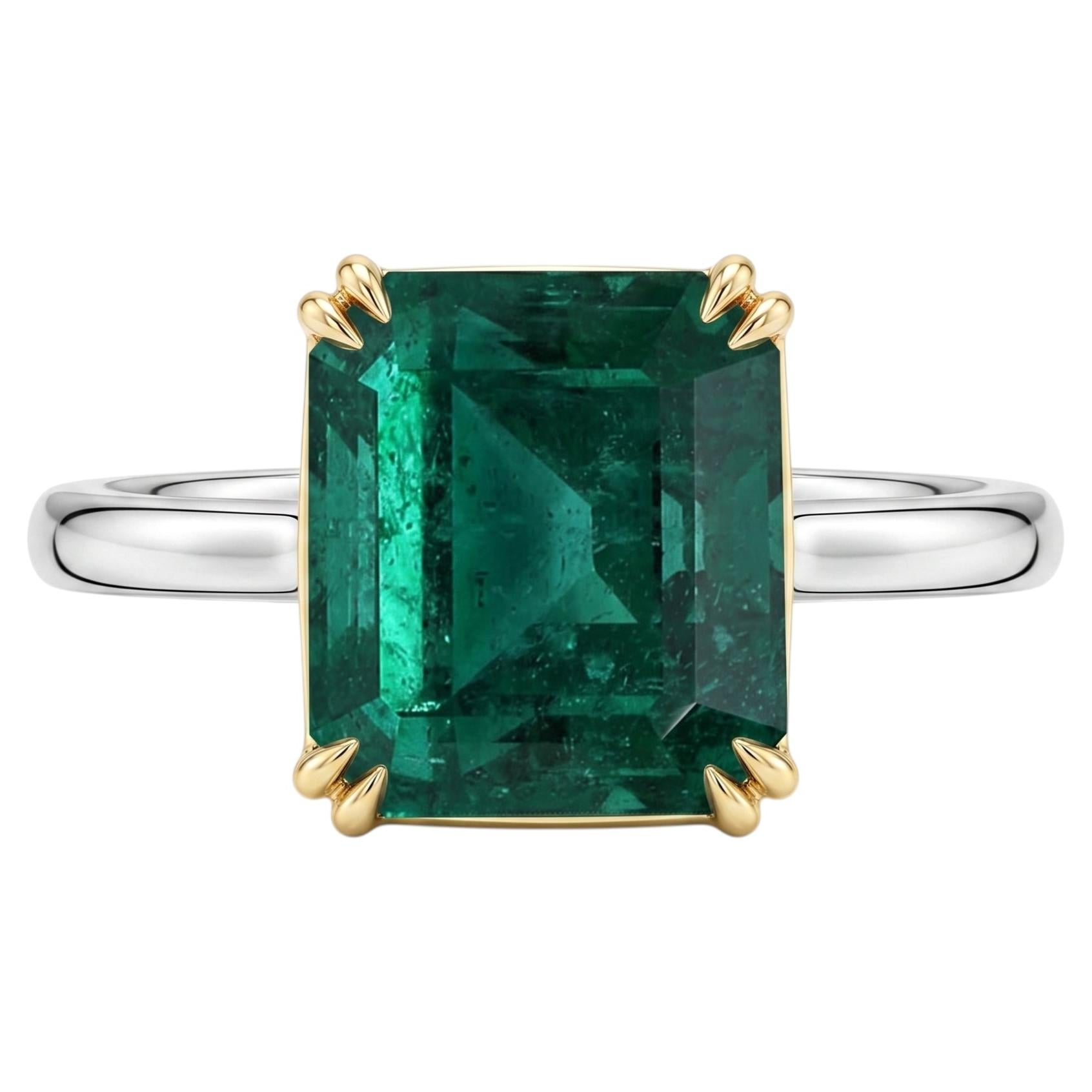 GRS Certified 7 Carat Emerald Made-to-Order Ring