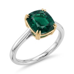 GRS Certified 7 Carat Emerald Ring Made-to-Order