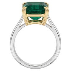 GRS Certified 7 Carat Emerald Ring Made-to-Order