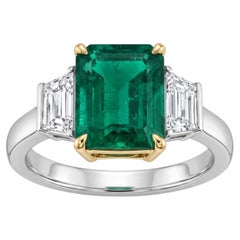GRS Certified 7 Carat Emerald Ring Made-to-Order