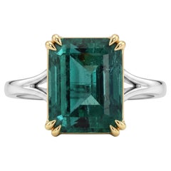 GRS Certified 7 Carat Emerald Ring Made-to-Order