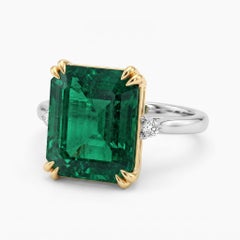 GRS Certified 8 Carat Emerald Ring Made-to-Order