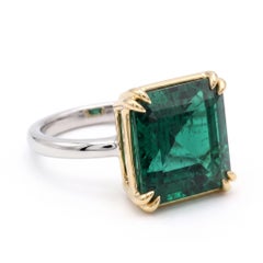 GRS Certified 8 Carat Emerald Ring Made-to-Order