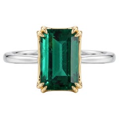 GRS Certified 8 Carat Emerald Ring Made-to-Order