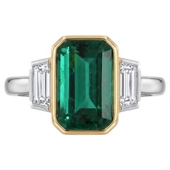 GRS Certified 8 Carat Emerald Ring Made-to-Order