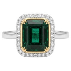 GRS Certified 9 Carat Emerald Ring Made-to-Order