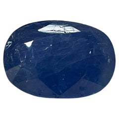 GRS Certified 9.16 Carat Blue Sapphire Untreated Loose Gem