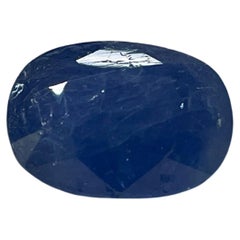 Saphir bleu non traité certifié GRS de 9.16 carats