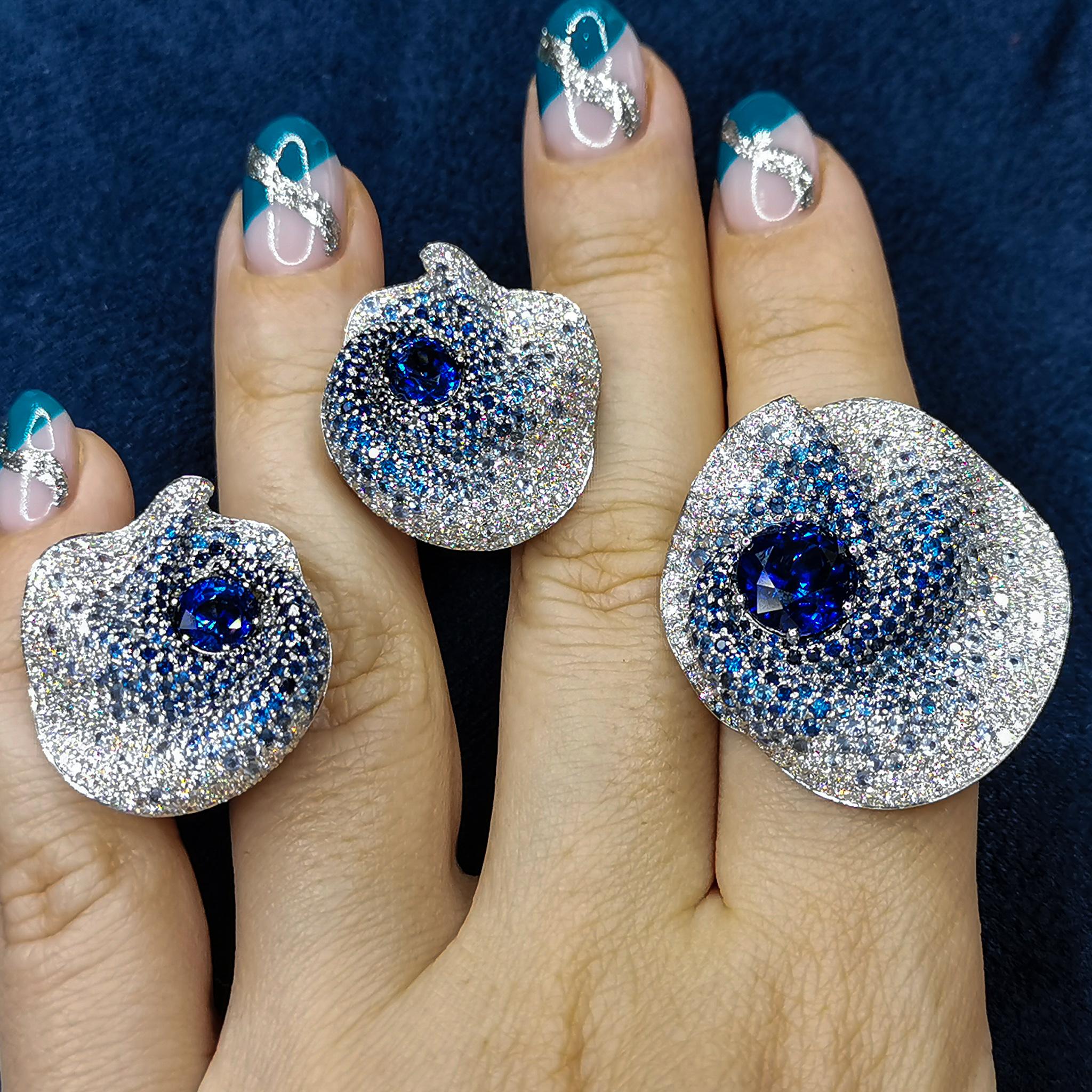 GRS Certified Blue Sapphires Diamonds 18 Karat White Gold Suite
Our new Suite from 