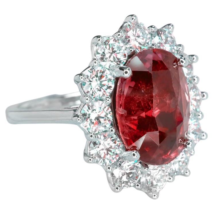 Discover the allure of rarity with this breathtaking Ceylon sapphire ring, an exclusive creation by Antinori di Sanpietro. This extraordinary piece centers around a 2ct oval-cut ceylon sapphire, IGI certified and untouched by heat treatment,