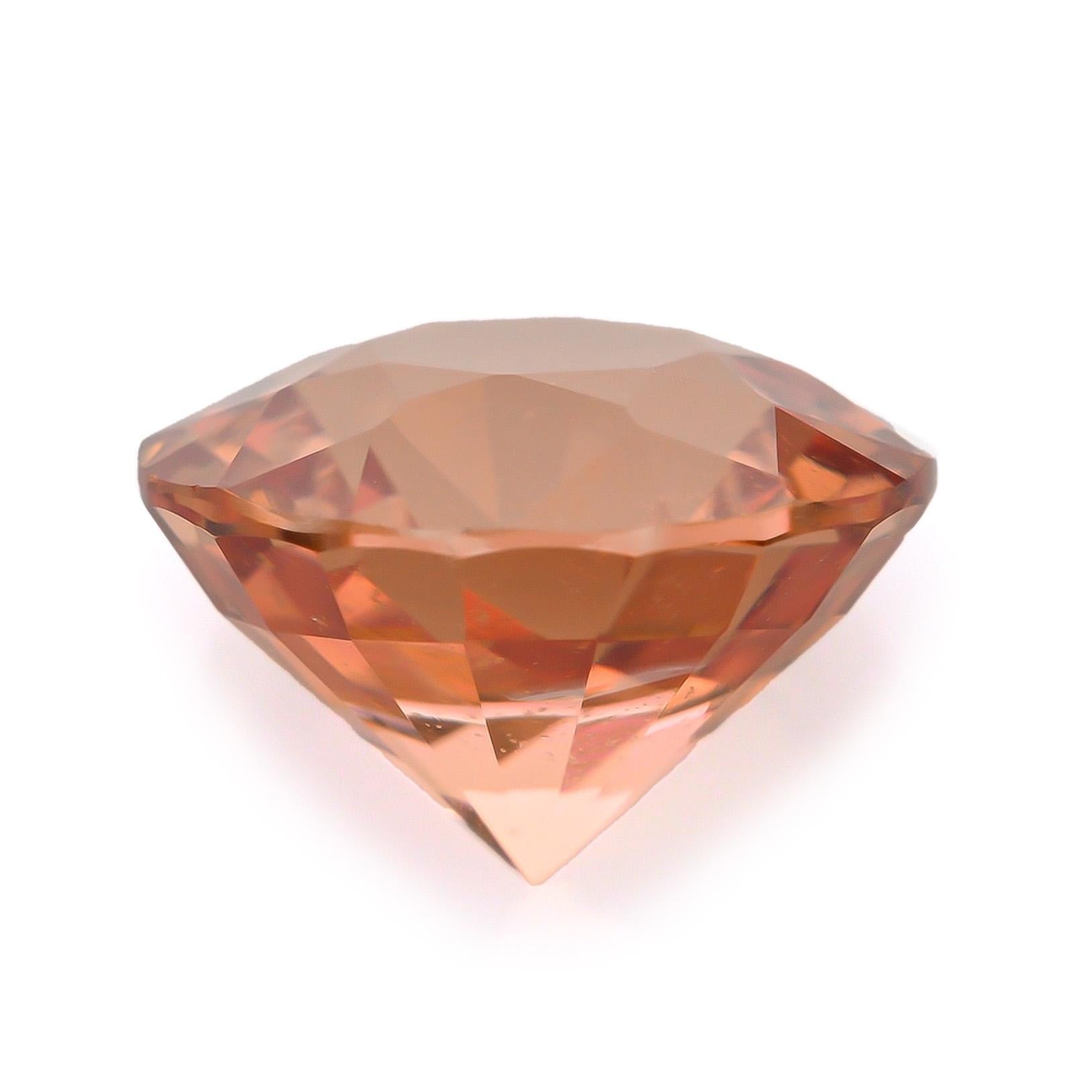 Women's or Men's GRS Certified Heated Padparadscha Sapphire 1.12 Carats For Sale