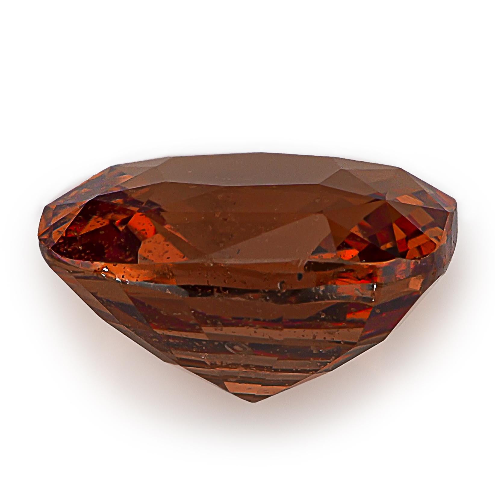 Women's or Men's GRS Certified Heated Padparadscha Sapphire 2.71 Carats For Sale