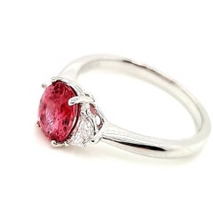 GRS Certified No Heat Oval-Shaped Pink Sapphire (Padparadsha - type) and Cts 1.3