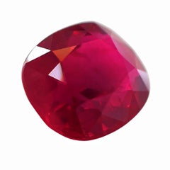 GRS Certified Pigeon Blood 3.02 Carat Natural Unheated Mozambique Ruby