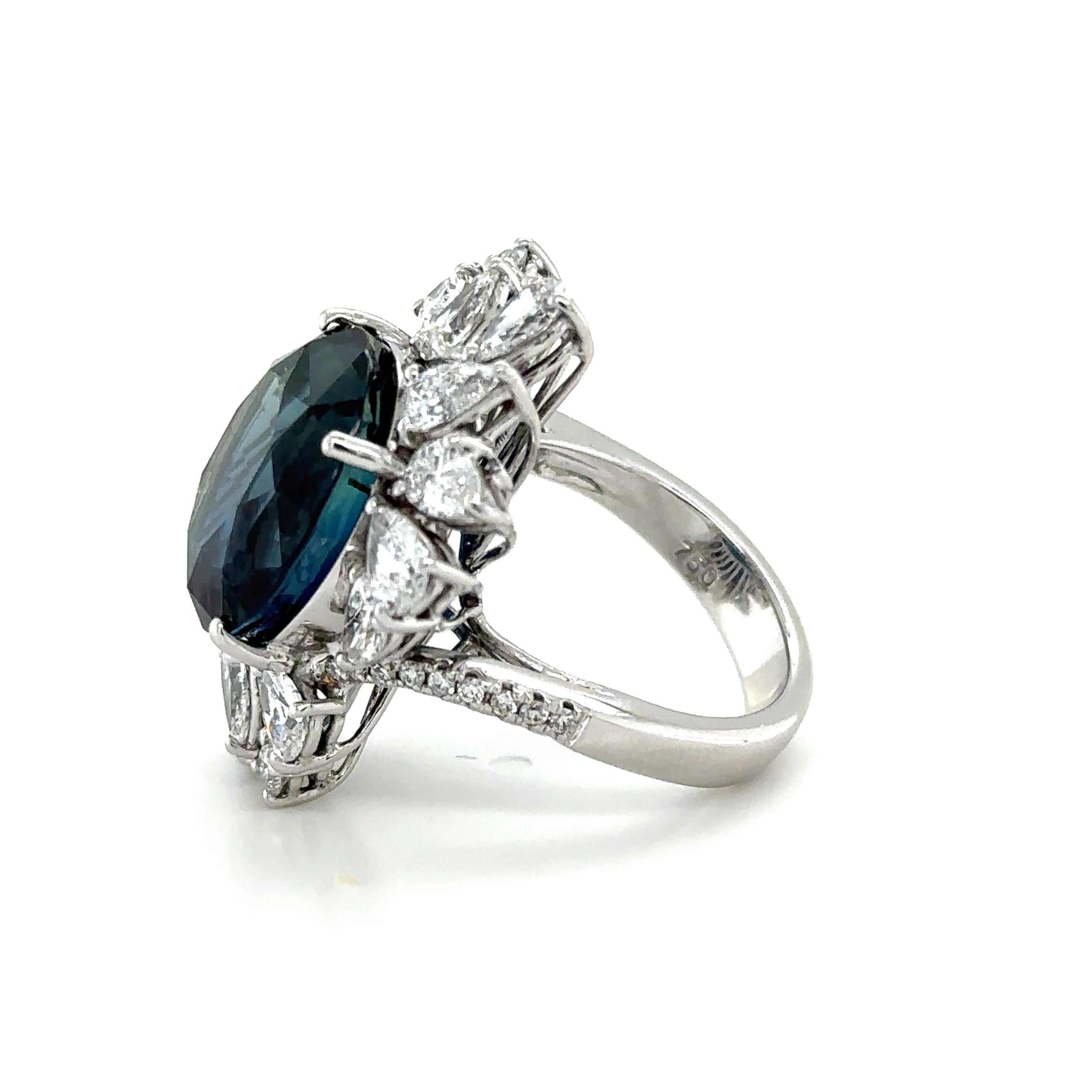 Women's GRS Certified Sapphire Ring For Sale