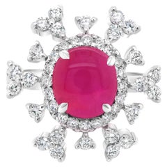Anello nuziale certificato GRS "Snowflake Charm" senza calore Burma Star