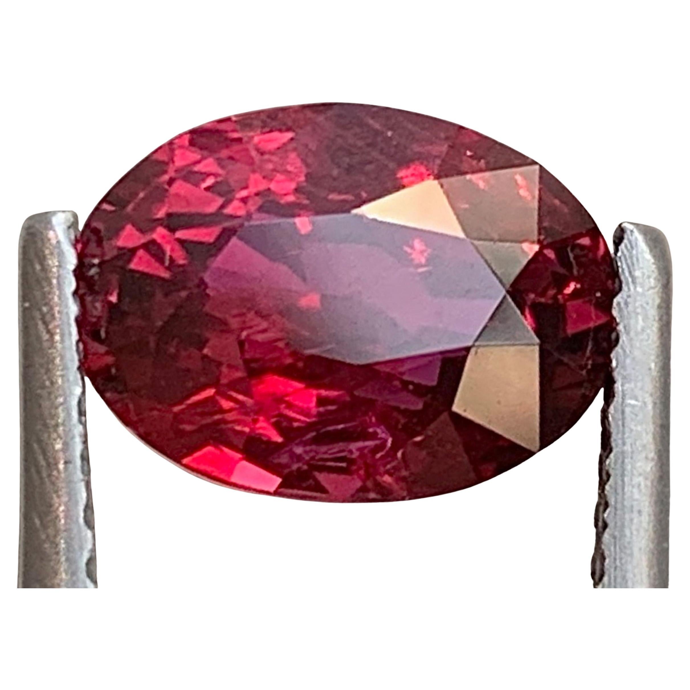 GRS Certified Vivid Red Natural Ruby Edelstein Oval Schliff Facettiert Für Schmuck 3,03 im Angebot