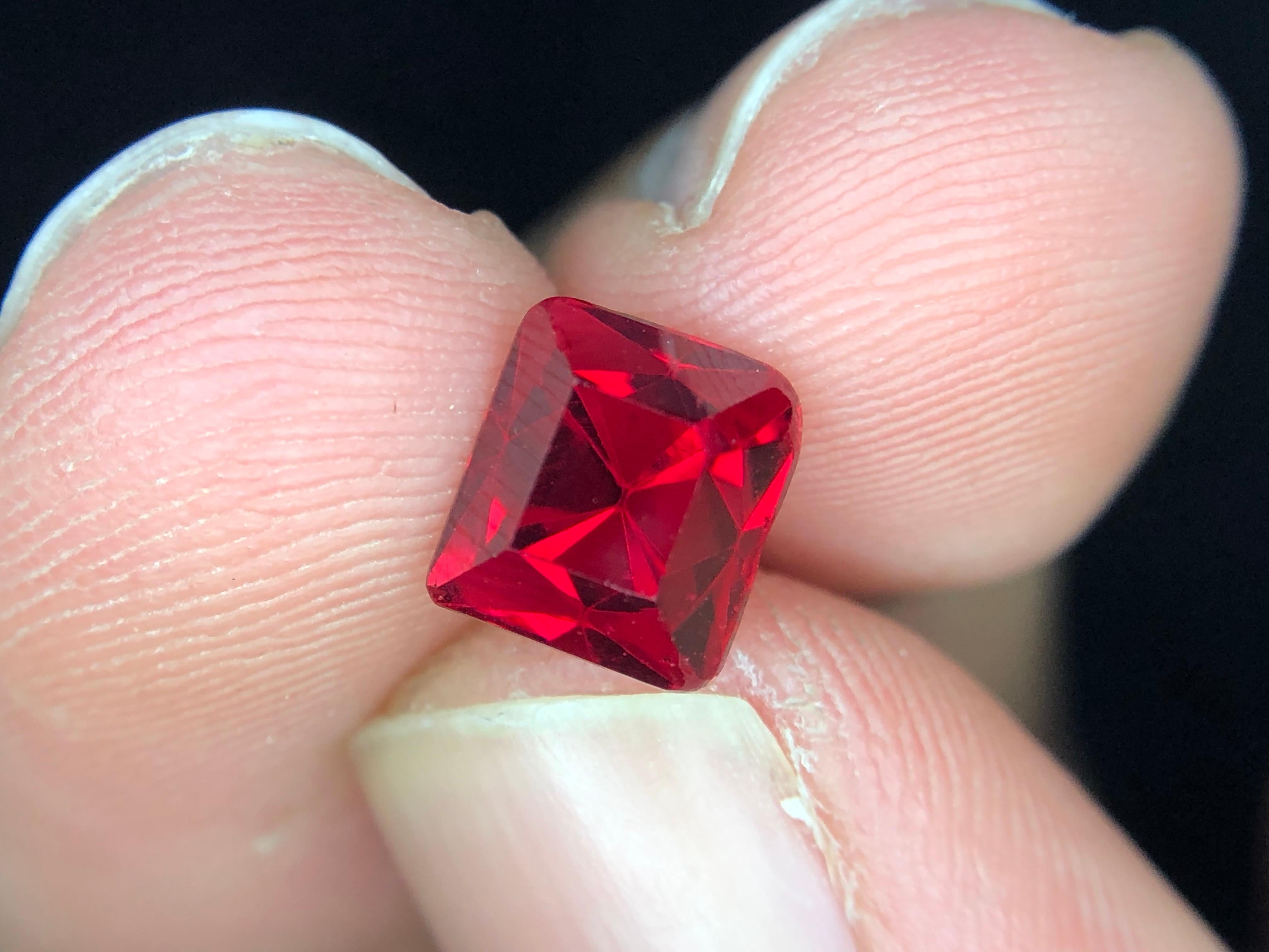 Vector Stones: Rare Gemstone Collector's Item

Introducing a beautiful Angel Cut Spinel from Burma. The gemstone is certified by GRS and boasts a vivid Red color grading. This gemstone is truly a collector's piece, being 98% loupe clean. Named for