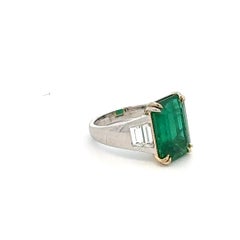 Zambian Emerald Diamond Ring