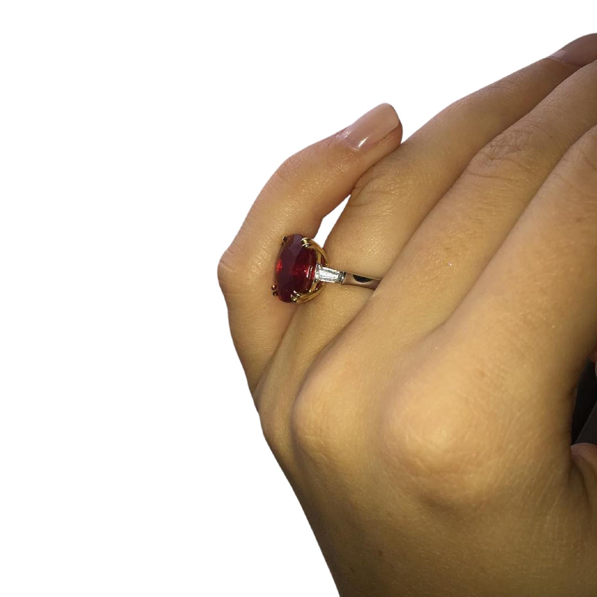 4 carat ruby ring