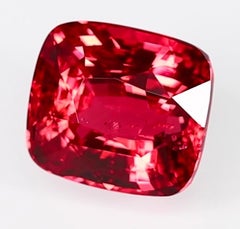 GRS Platinum Awarded 7.07Cts Neon Pinkish Red "Vibrant" Tanzanian Mahenge Spinel