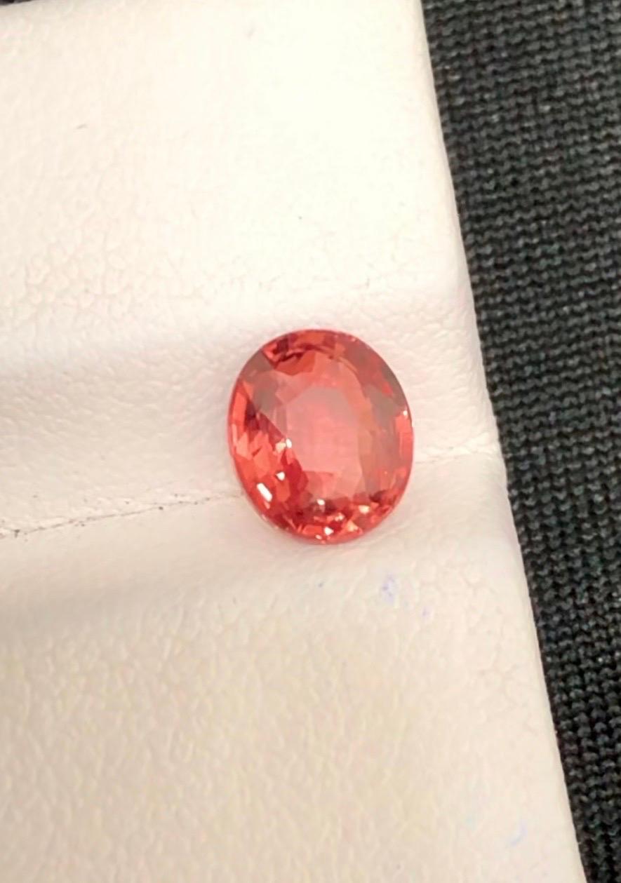 Rare Natural Padparadscha Sapphire – Exquisite Sunset Hue,
Unveil the allure of one of nature’s rarest treasures: this extraordinary Padparadscha Sapphire, revered for its ethereal blend of lotus blossom pink and delicate sunset orange. Coveted for