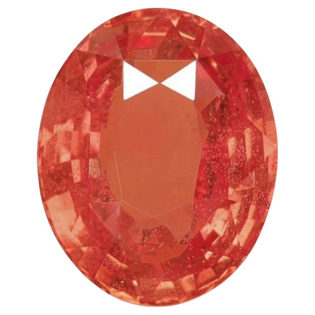 GRS Type Sunset Color Natural Untreated Padparadscha Sapphire 2.02 Carat