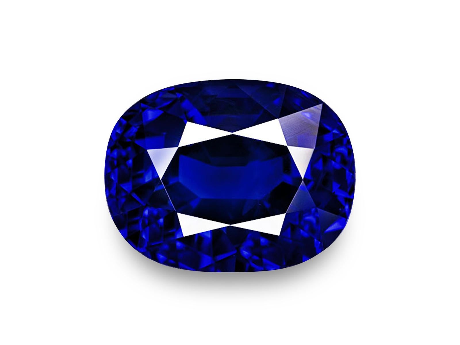 Bague saphir de Birmanie certifié GRSC de 7,29 carats bleu vif sans chaleur Neuf - En vente à Chicago, IL