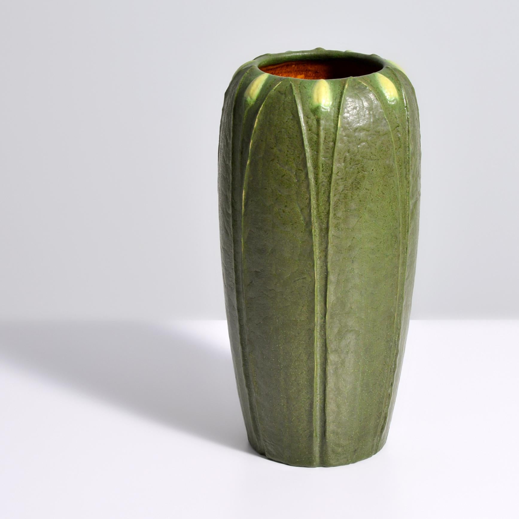 Grueby Pottery Two-Color Vase 1