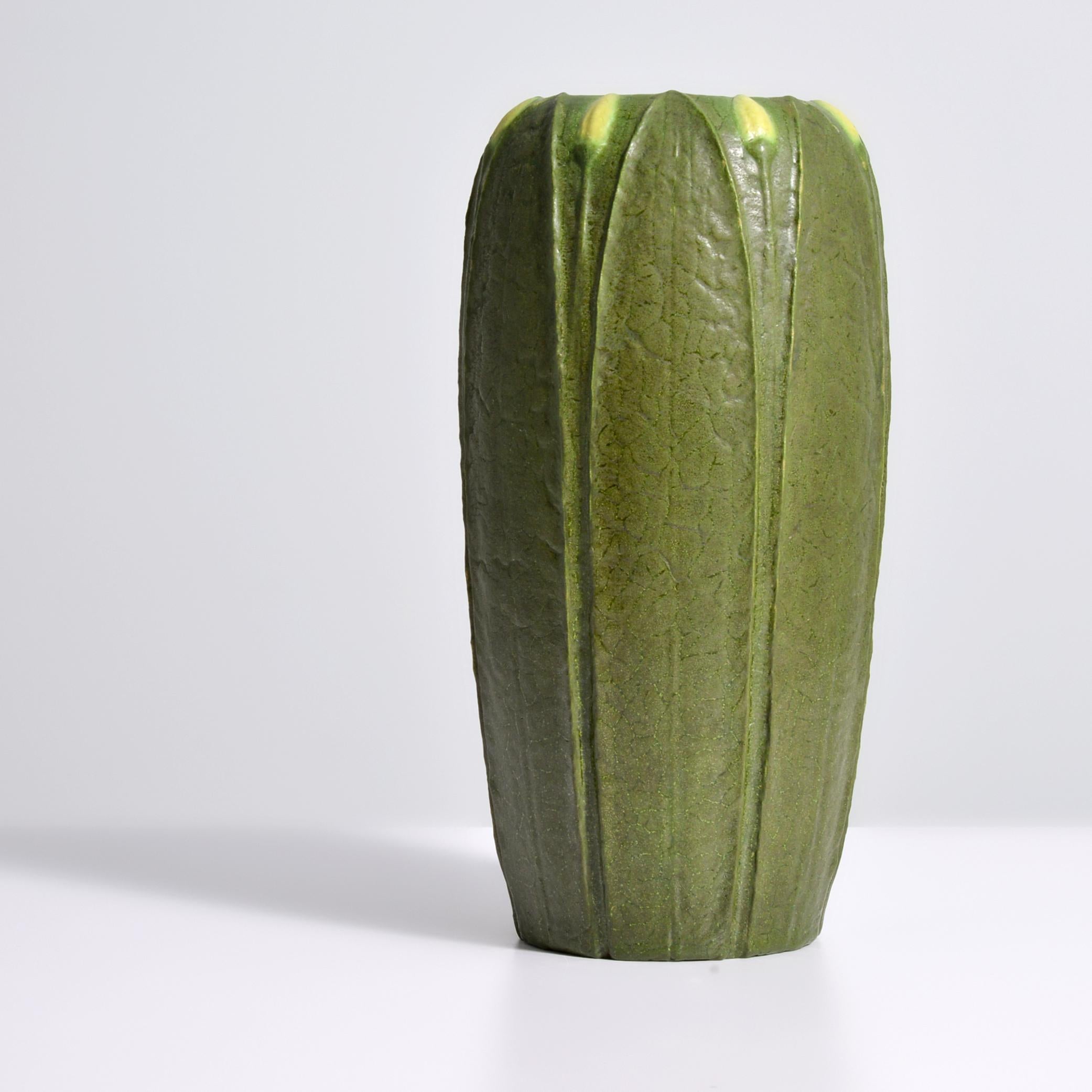 Grueby Pottery Two-Color Vase 2