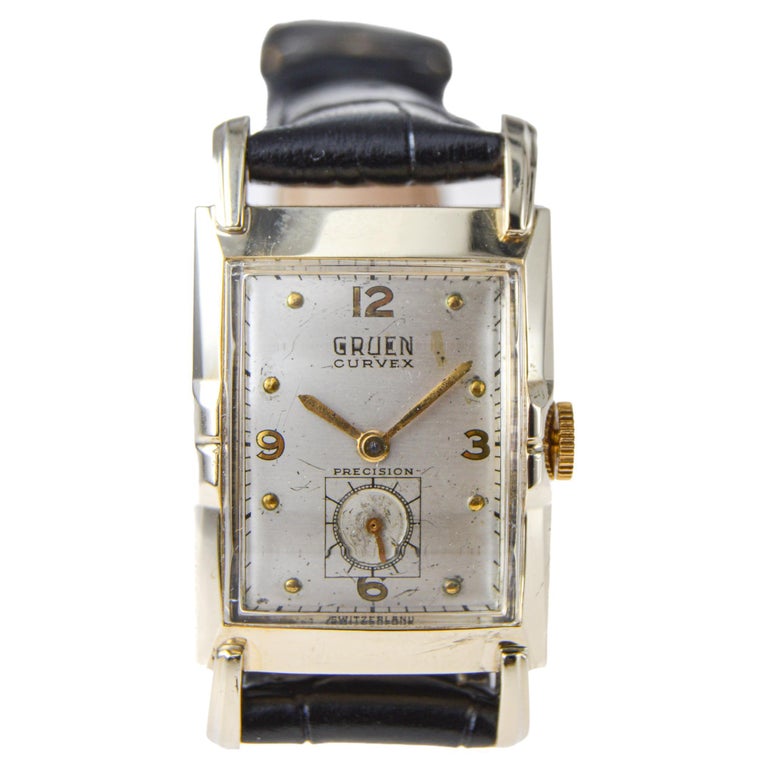 Gruen 10k Gold Filled Art Deco Watch For Sale at 1stDibs  display picture 1