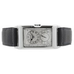 Gruen 14 Karat White Gold Filled Vintage Doctors Watch