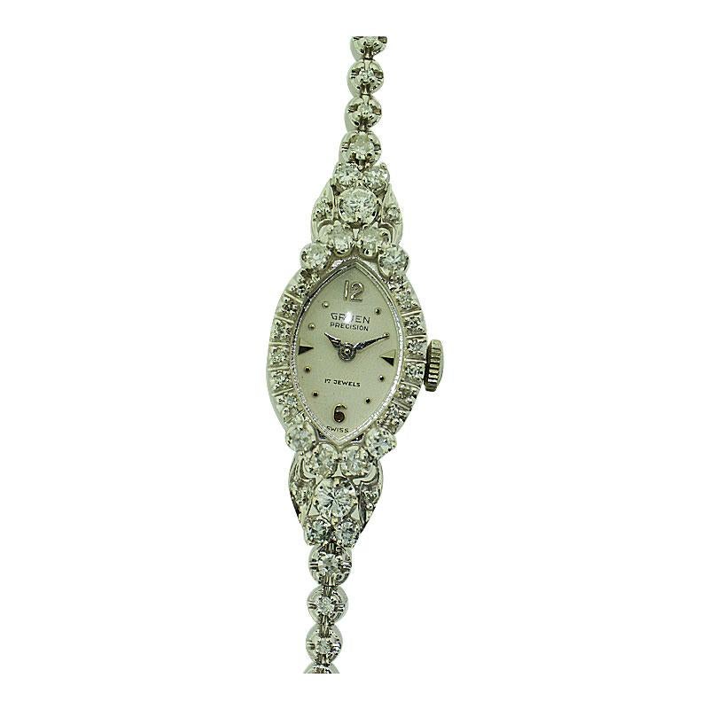 FACTORY / HOUSE: Dress Style
STYLE / REFERENCE: 
METAL / MATERIAL: 14kt
DIMENSIONS:  35mm X 14 mm
CIRCA: 
MOVEMENT / CALIBER: Manual Winding / 17 Jewels / Cal. 294
DIAL / HANDS: Original Silvered / Dauphine Hands
ATTACHMENT / LENGTH: Original White