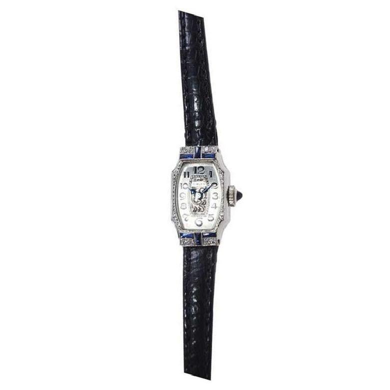 Gruen 14Kt. Art Deco Damenarmbanduhr vollständig handgefertigt aus dem Jahr 1927 7