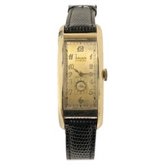Gruen Curvex Majesty Reloj de pulsera mecánico bañado en oro amarillo