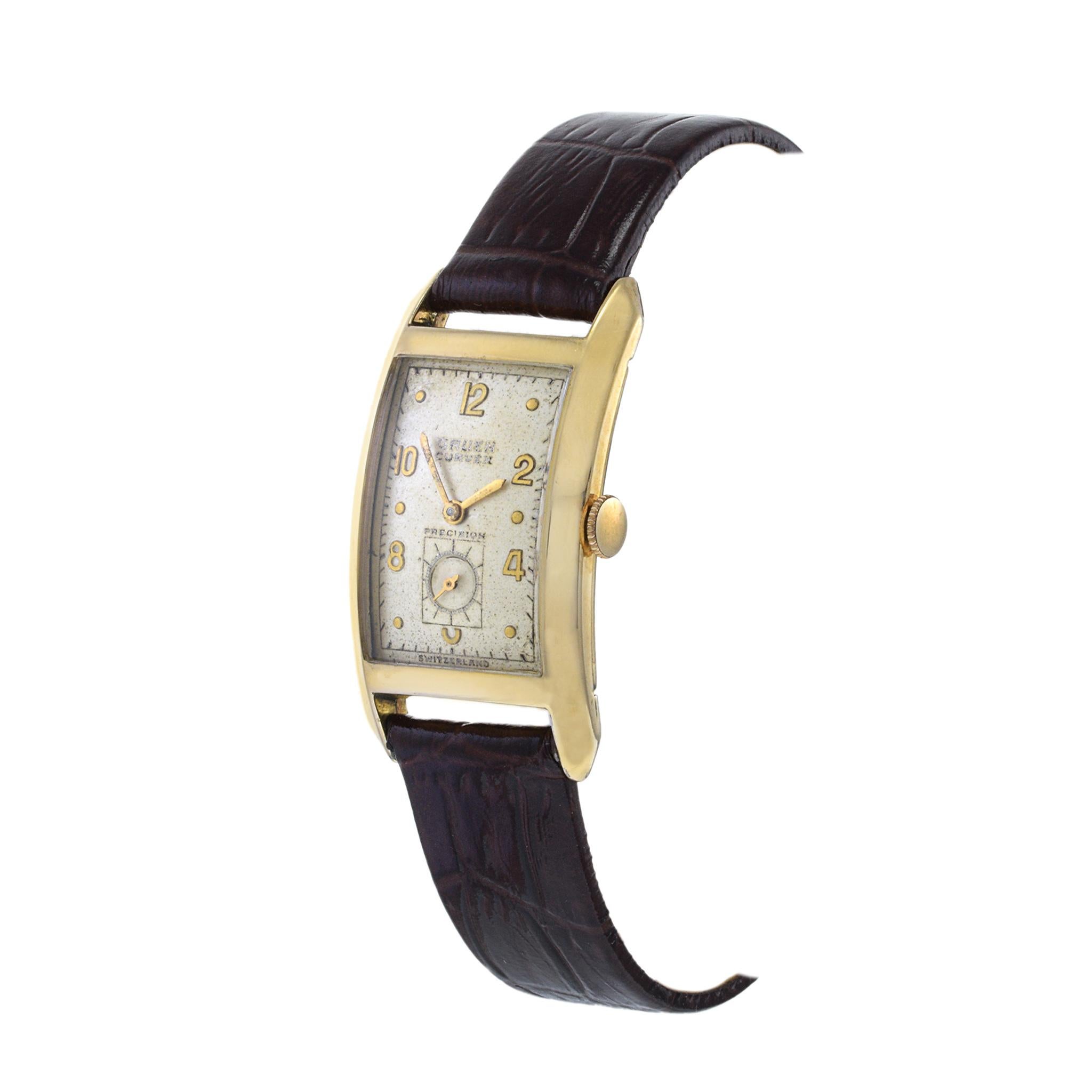 gruen curvex precision watch