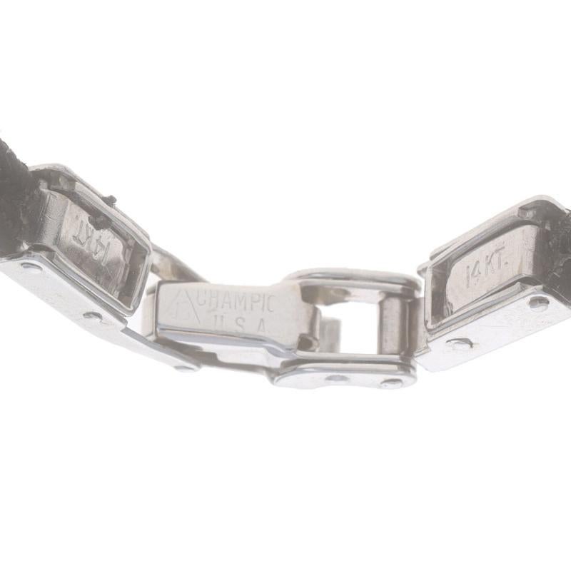Gruen Diamant-Damenuhr - Weißgold 14k Mechanische Vintage Milgrain 2