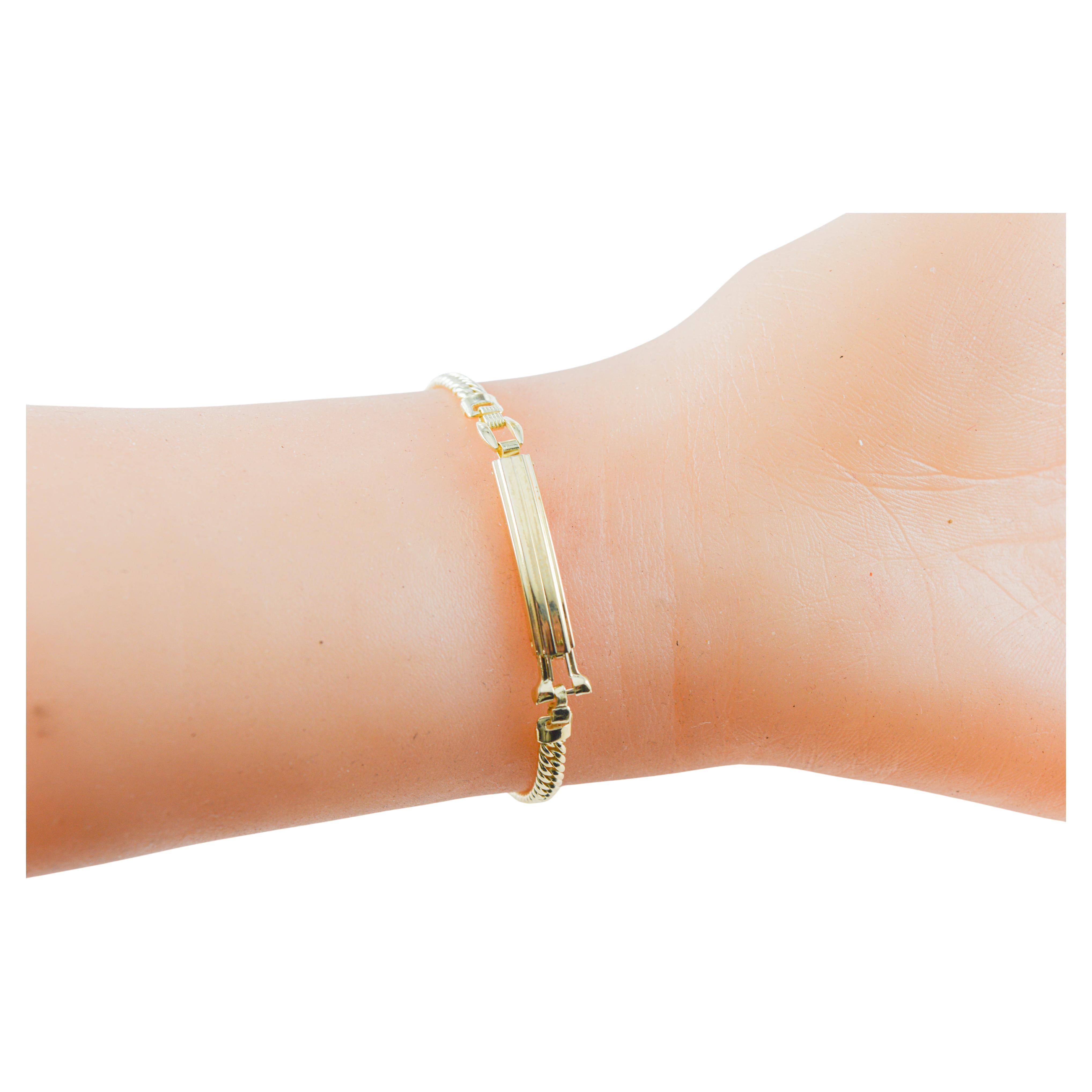 Gruen Gold Filled Art Deco Ladies Curvex with Original Period Bracelet 1937 For Sale 11