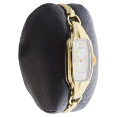 Gruen Gold Filled Art Deco Ladies Curvex with Original Period Bracelet 1937