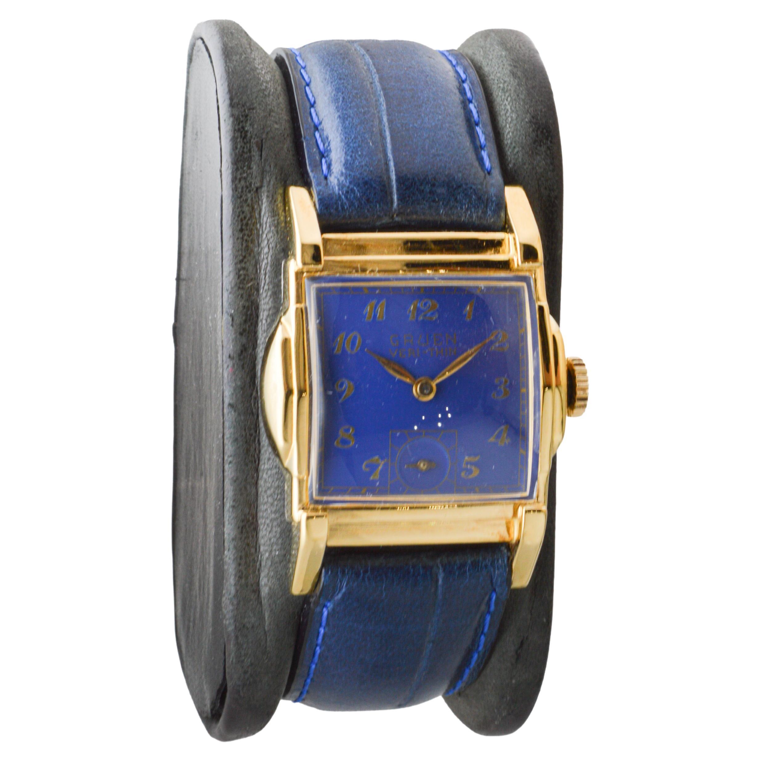 gold gruen watch