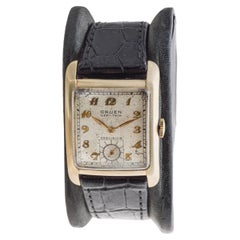 Retro Gruen Gold Filled Art Deco Watch with Original Dial from 1940's
