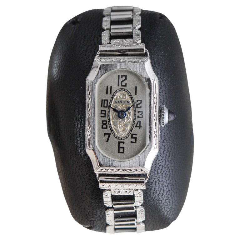 Vintage Gruen Cushion Art Deco Ladies Mechanical Wristwatch Swiss Gold FIlled 1920s Swiss Made Rolled Gold Filled Art Deco Women main image 2