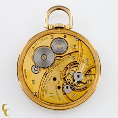 Gruen Open Face Veri-Thin 10 Karat Gold Filled Pocket Watch 17 Jewels